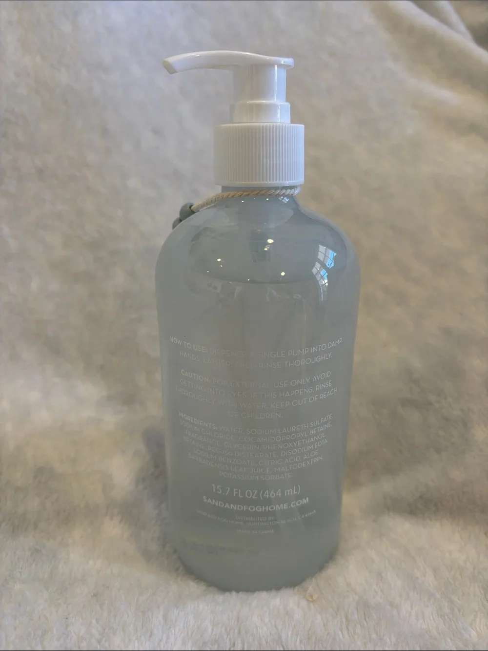 Sand +Fog Scented California Waves Hand Wash NWT 15.7oz Glass Pump
